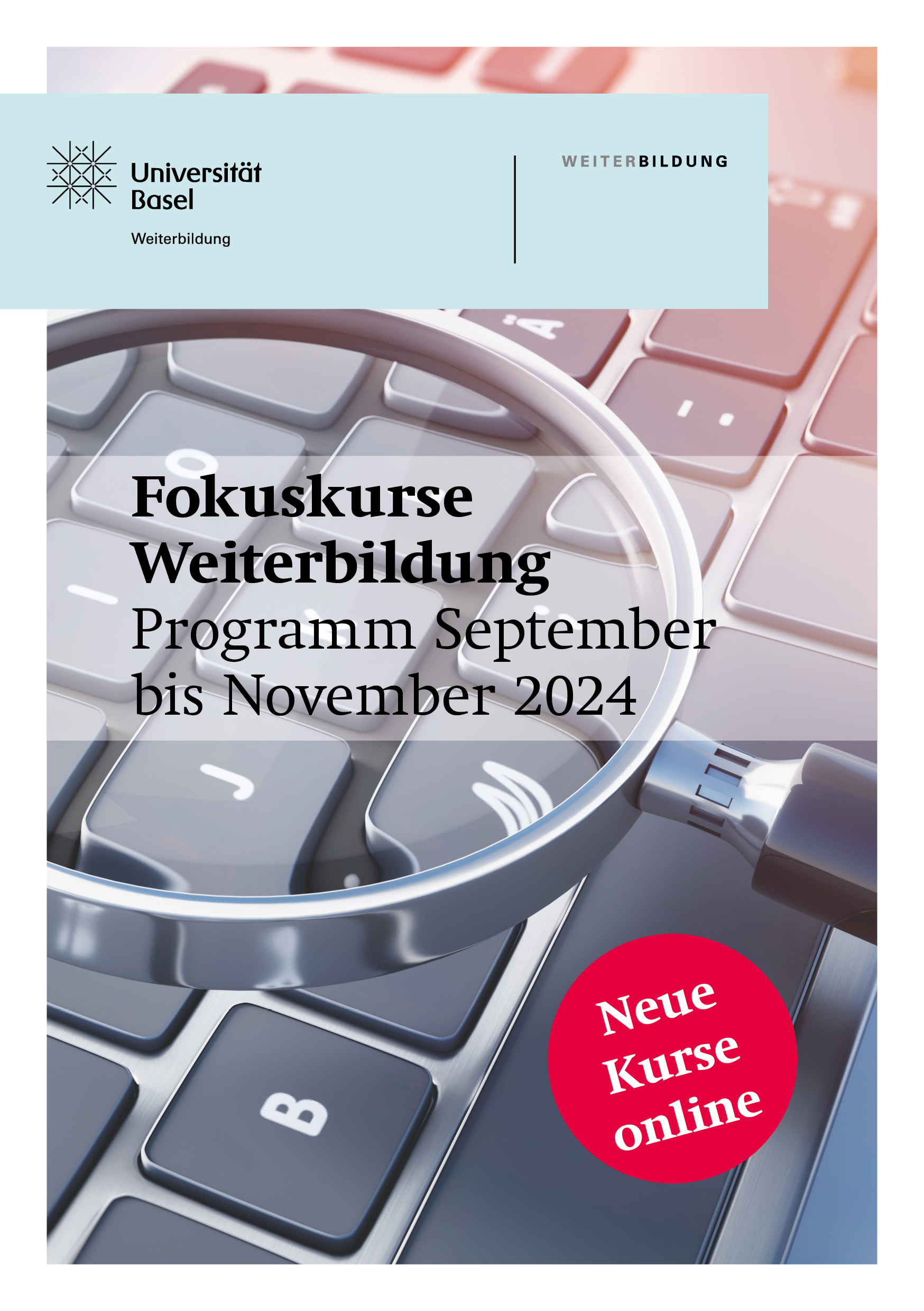 Fokuskurse Weiterbildung Programm September – November 2024