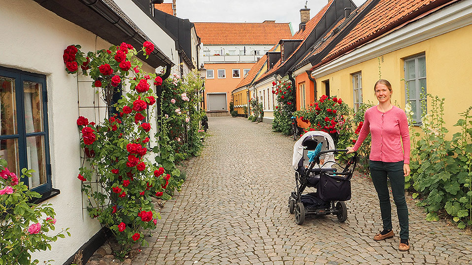A summer excursion: nanoscientist Heidi Potts visiting Ystad with her family. (Photo: Heidi Potts) A summer excursion: nanoscientist Heidi Potts visiting Ystad with her family. (Photo: Heidi Potts)