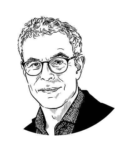 Drawn portrait of Laurent Goetschel Drawn portrait of Laurent Goetschel
