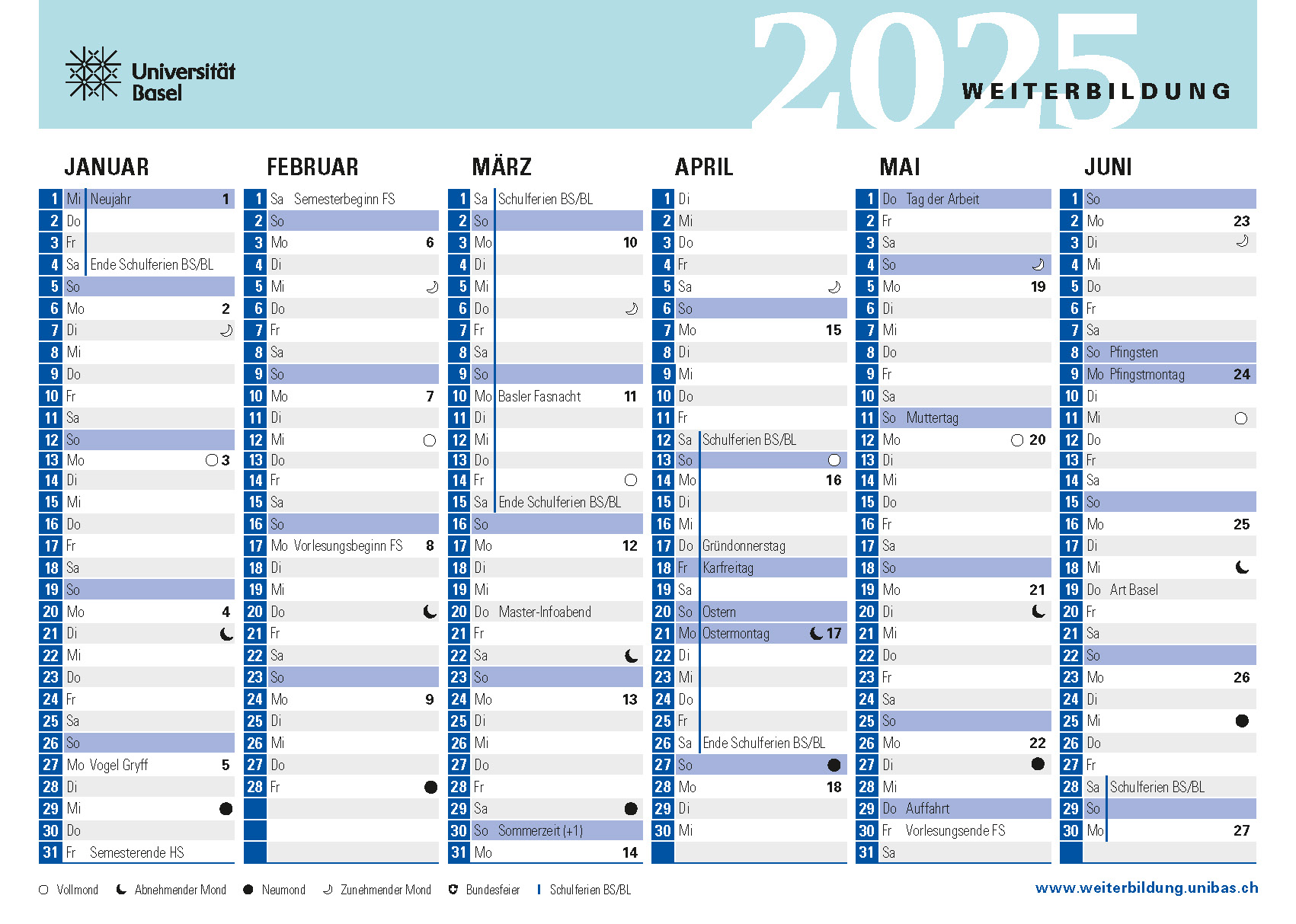 Kalender 2025