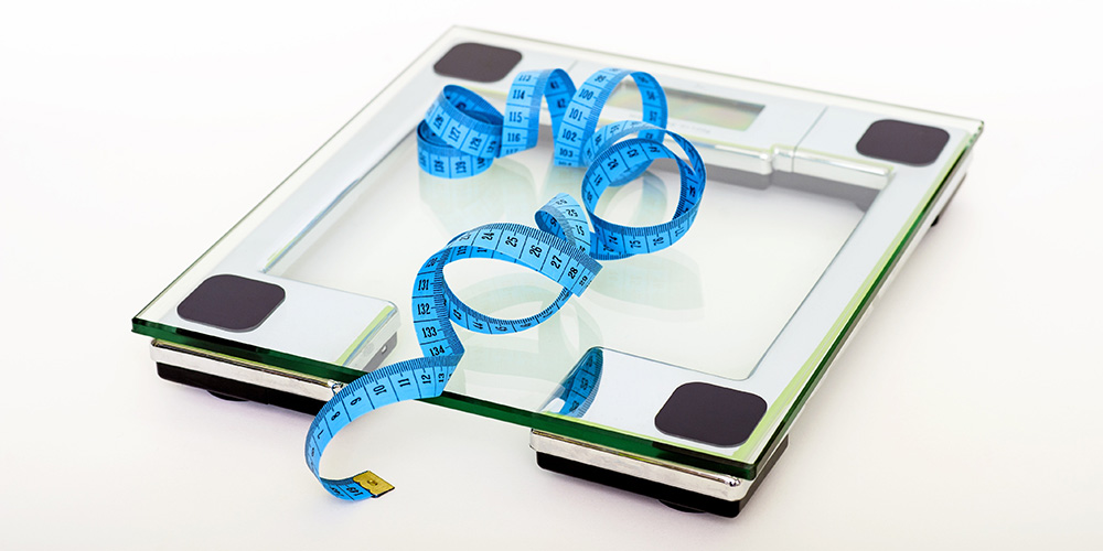 Scales with measuring tape Scales with measuring tape